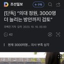 "의대 정원, 3000명 더 늘리는 방안까지 검토" 이미지