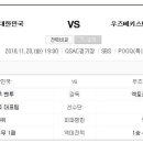 한국 우즈베키스탄,경기 20일 오후7시 생중계 SBS, POOQ(푹).아프리카TV.. 이미지