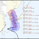 태풍 경로 바뀜 (한반도 정중앙 통과 예정) 이미지