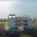 노을그려진바다풍경 이미지