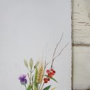 패브릭아트 수채화 이미지