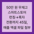 50만 원 무재고 스마트스토어 런칭→흑자 전환까지 45일, 매출 엑셀 파일 첨부