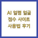 윤택산업 | AI 얼평 얼굴 점수 사이트 사용법 후기
