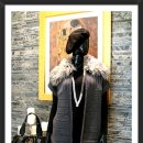 S/1점세일!! R&amp;J Faux Fur Collar Knit Sweater Long Cardigan 이미지