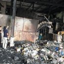 [3보] 전주시리싸이클링타운내 '재활용선별시설' 화재로 인한 피해현장 이미지