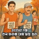 인제공설운동장 축구장 | 2025년 11월 마라톤 대회 러닝 일정 총정리