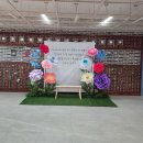 여주여자중학교 | 졸업식 포토존 행사 여주여자중학교 자이언트플라워 설치후기&amp;입학식 문의