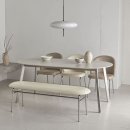 모던 그레이 | 6인용 포세린 세라믹 식탁 추천｜바이더하임 브라우니 포세린 모던그레이 식탁, 컨셉의자 후기