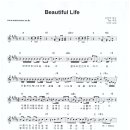 V.O.S / Beautiful life 악보 이미지