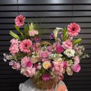 월평로L | 동남지구 꽃집 꽃배달 꽃한잔에서 꽃바구니 L사이즈 제작 후기