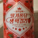 [막걸리 이야기, 전북 완주] '완주 삼례 딸기 퐁당 생막걸리' (내돈내산)