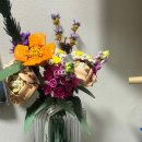 원형 유리화병 인테리어소품 추천 다미그린 유리화병 리네아화병 사용후기 (feat. 레고꽃병 레고꽃다발)