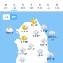 4월 3일 수요일 날씨정보 (D-9) 이미지