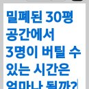 밀폐된 30평 공간에서 3명이 버틸 수 있는 시간은 얼마나 될까? 이미지