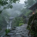 여름산 안개비(夏山烟雨)/ 황공망(黃公望, 원나라) 이미지