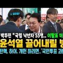 윤석열 끌어내릴 방법..'국민투표 과반'이 관건! 박주민 "국힘 낙선자 55명.. 이탈표 더 나올 것" 이미지