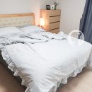 프릴이 예쁜 아망떼 여름 시어서커이불 사용후기