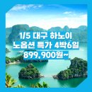 심지항공여행사 | [취항특가] 대구_베트남_3박5일 #하노이 #하롱베이 #노옵션 #TW (하나투어) / 대구하노이패키지여행