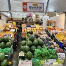 안양농수산물시장 과일러버들의 과일가게, &#39;충남유통&#39;에서 제철과일 구매후기!(흑수박/신비복숭아/참외)