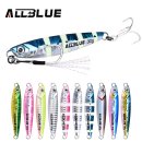 ALLBLUE WAHOO 금속 지그 스푼, 해안 캐스팅, 지그 드래그 캐스트, 농어 루어, 인공 미끼, 낚시 도구, 20g, 30g, 이미지