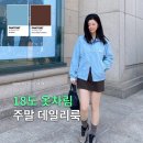 글룩루벤틱스(주) | 주말 데일리룩 18도 옷차림, 봄 아우터 바람막이 후리스 코디 2가지