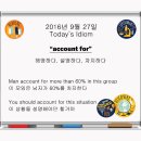 account for - 해명하다, 설명하다, 차지하다 이미지