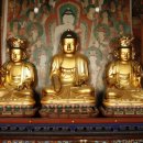 진주 청곡사 목조석가여래삼존좌상 이미지