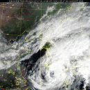 10시 발표 14호 태풍 찬투 경로 및 현재 태풍 위치 이미지