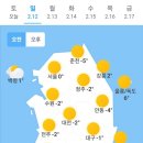 오늘의 날씨(2월 12일 일요일)입영 14일차 이미지