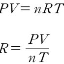 기체상수 R 구하기 이미지