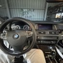 튜닝닭발 | 평택 BMW F10 520D 2013년식 엠핸들 + 15인치 안드로이드 올인원 + 크리스탈기어봉 3종세트 교체작업 후기