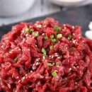 한우 소고기 육회 만드는법 고기 부위 양념 소스 레시피 이미지