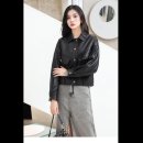 간절기 패딩자켓 제작 | 간절기 스타일의 완성 여성 양가죽 숏자켓