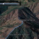 구글어스 등산경로 3D 동영상 만들기 이미지