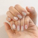 루우네일 | [안산 젤네일] 생화 자석젤 네일 했는데… 인생네일 찾았어요💅