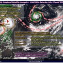 [보라카이환율/드보라] 7월 30일 보라카이 환율과 날씨 위성사진 및 바람 상황 이미지