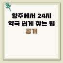양주약국 | 양주에서 24시 약국 쉽게 찾는 팁 공개