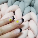 수원(인계동), 예쁠리네일_블랙프렌치 스마일포인트 네일♥ (24시간 영업 인계동네일샵)