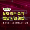 카르만 | [대전여행] MSI 직관, 플레이인 T1 vs 카르만코프 6:0 완승! 명당 자리 꿀팁 🎮