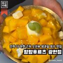 광안3-203 | 부산 광안리카페 | 민락더마켓 근처 광안리 오션뷰 생과일 빙수 맛집, 얌얌푸르츠 광안점