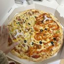 더피자(THE Pizza) | [THE PIZZA] 배달피자 후기 🍕 베이컨포테이토·핫치킨쉬림프반반피자·치즈오븐스파게티