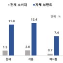 최근 주요 소매기업 PB(자체브랜드) 상품 매출 분석 이미지