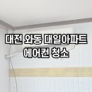 대전 대덕구 와동 대일 아파트 투인원 에어컨 분해 청소 후기 곰팡이 제거는 청소 굿 닥터