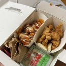 순살의민족 | 배달의민족 처갓집양념치킨 T day 6000원 할인 반반 순살 후기