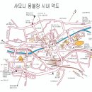 샤모니 지도&amp; 몽블랑산군 지도 이미지