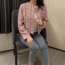 아떼 바네사브루노 25SS 핑크 트위드 자켓 후기 (봄 트위드 데님 코디)