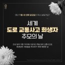 11월17알 세계 도로교통사고 희생자 추모의 날 이미지