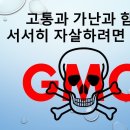 고통과 가난과 함께 서서히 자살하려면 GMO 이미지