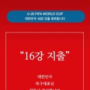 U-20 FIFA WORLD CUP 대한민국 16강 진출 축하합니다 “16강 지출” 대한민국 축구대표님 감독님 감사합니다 이미지