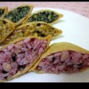 [삼색*유부초밥] 뽕잎가루,단호박,복분자를 넣은 건강식 &#39;삼색*유부초밥&#39; 간편하게 만드는 방법 이미지